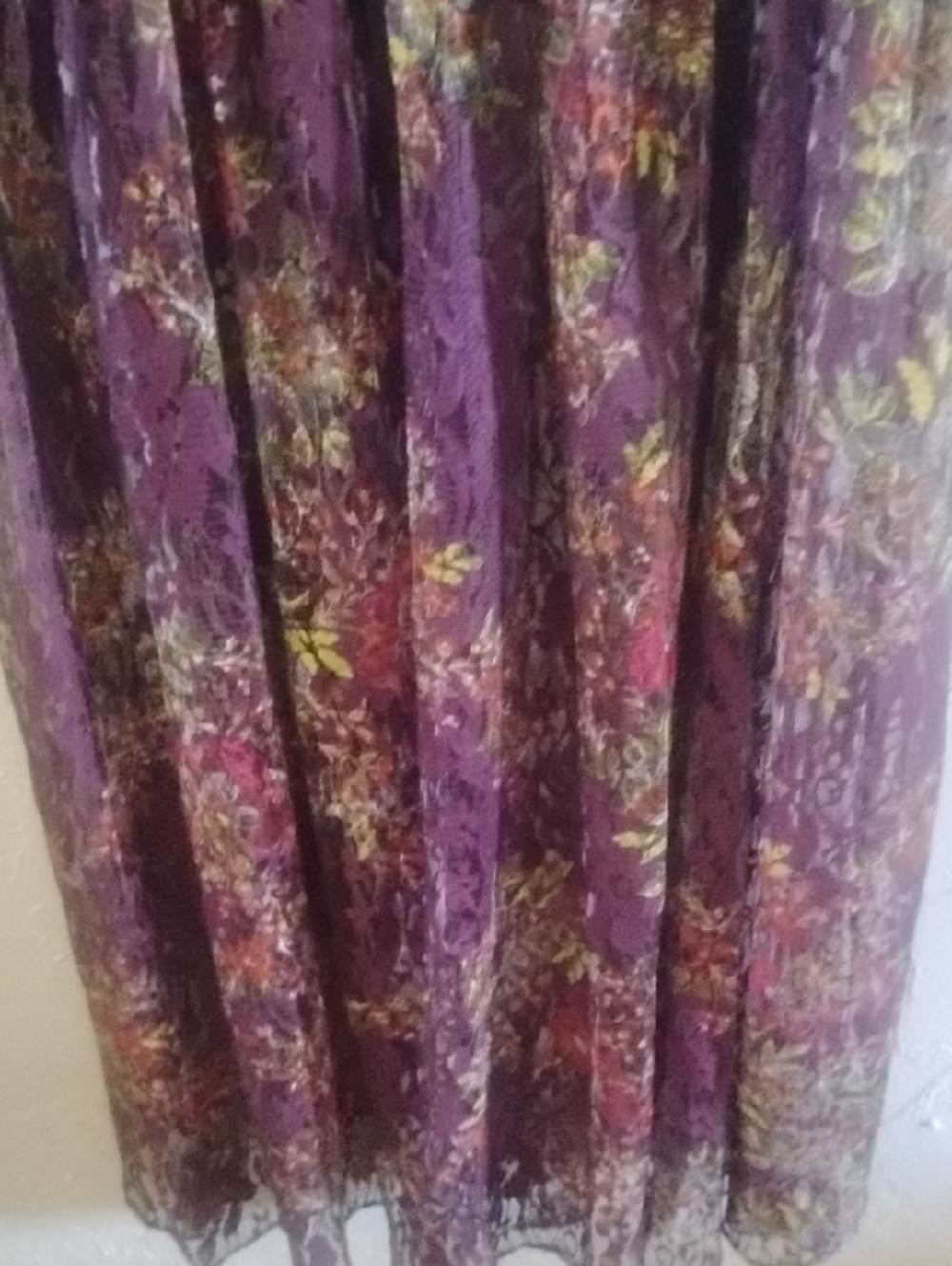 Laundry By Shelli Segal Evening Formal Mesh Purple Floral Strapless Sz 6 Mint - Picture 5 of 8